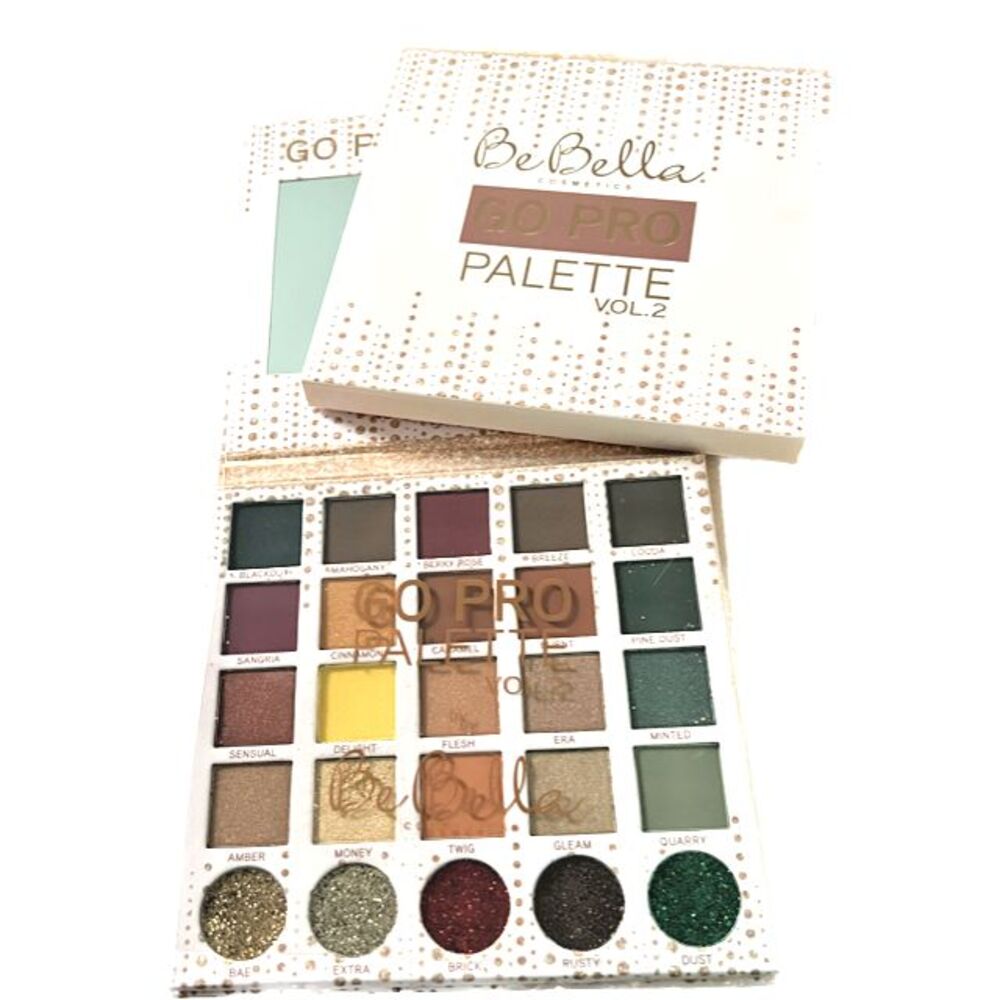 Be Bella‎ Cosmetics GO PRO Palette Vol. 2 - 25 Color Eye Shadow Palette - NEW